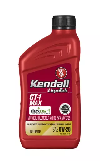 Kendall GT-1 MAX MOTOR OIL with LiquiTek, SAE 0W-20, GM dexos1 Gen3, API SP 0,946L