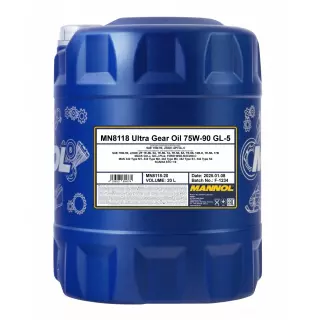 MANNOL 75W-90 ULTRA GEAR OIL GL-5 20L