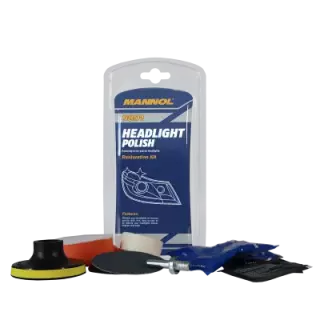 MANNOL HEADLIGHT POLISH KIT (AJOVALOJEN KIILLOTUSSARJA)